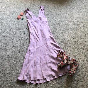 NARCISO RODRIGUEZ Lavender Silk Party Dress - 6